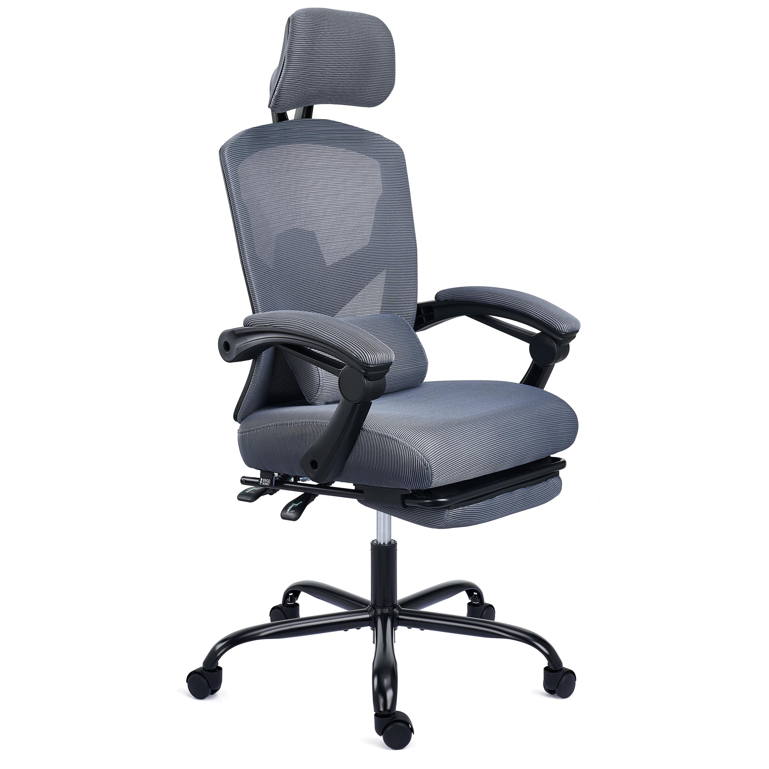 Silla de escritorio sin ruedas, silla con brazo con soporte lumbar  ergonómico y cojín de asiento grueso, sillas de sala de espera para  oficina