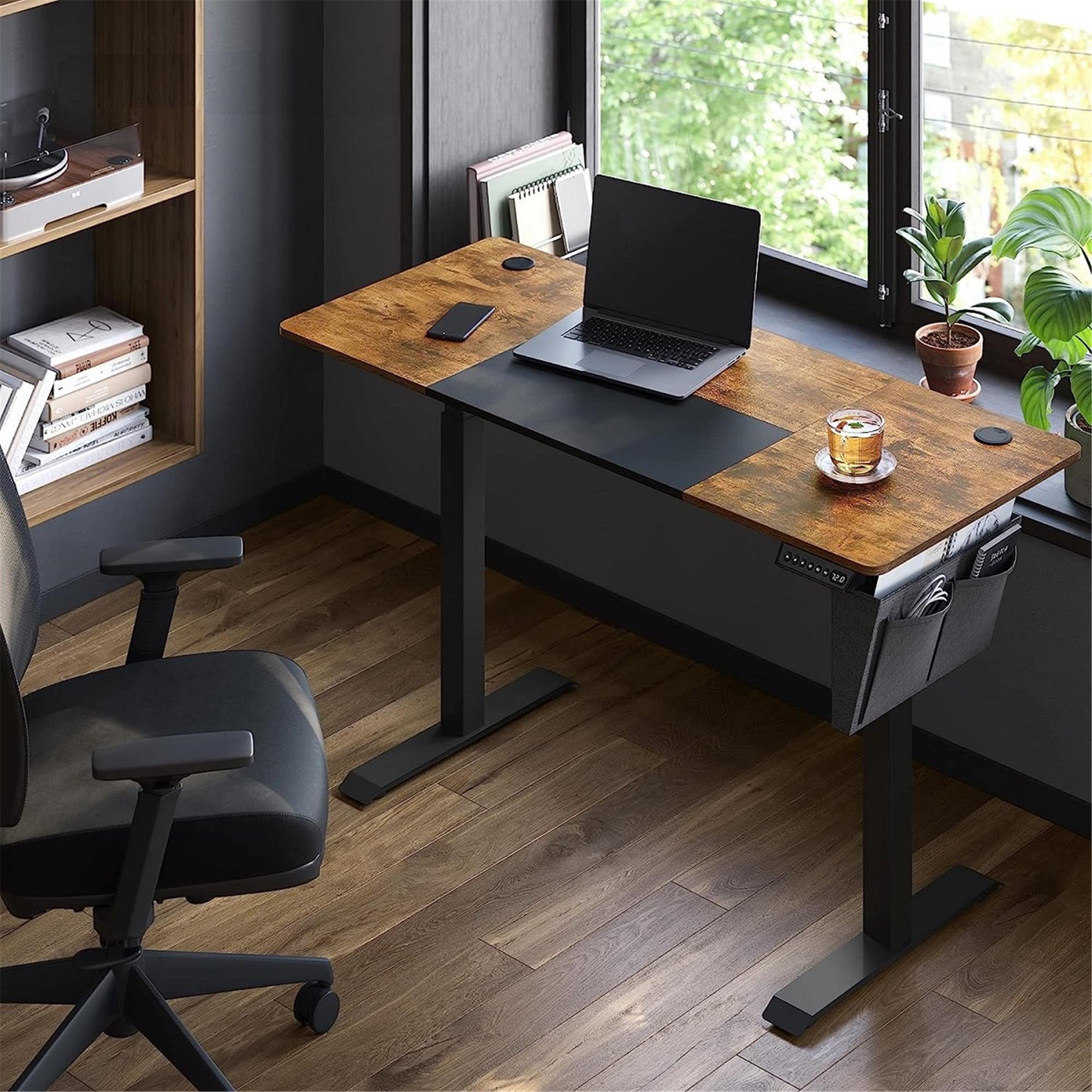 Escritorio para computadora, mesa de estudio para laptop, escritorio de  oficina con cajones de almacenamiento, bandeja para teclado, escritorios