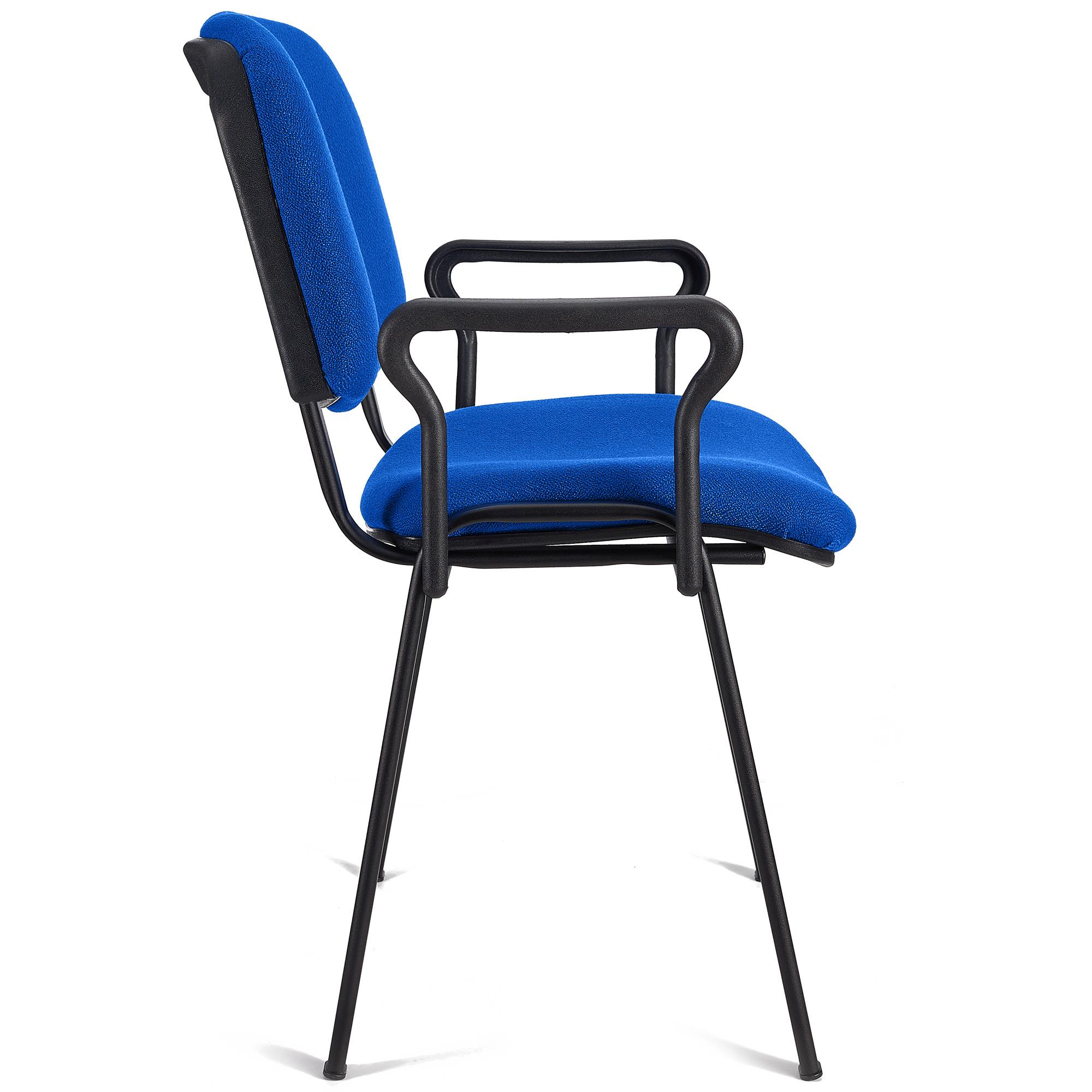 Lote 5 sillas de confidente MOBY BASE, color azul 