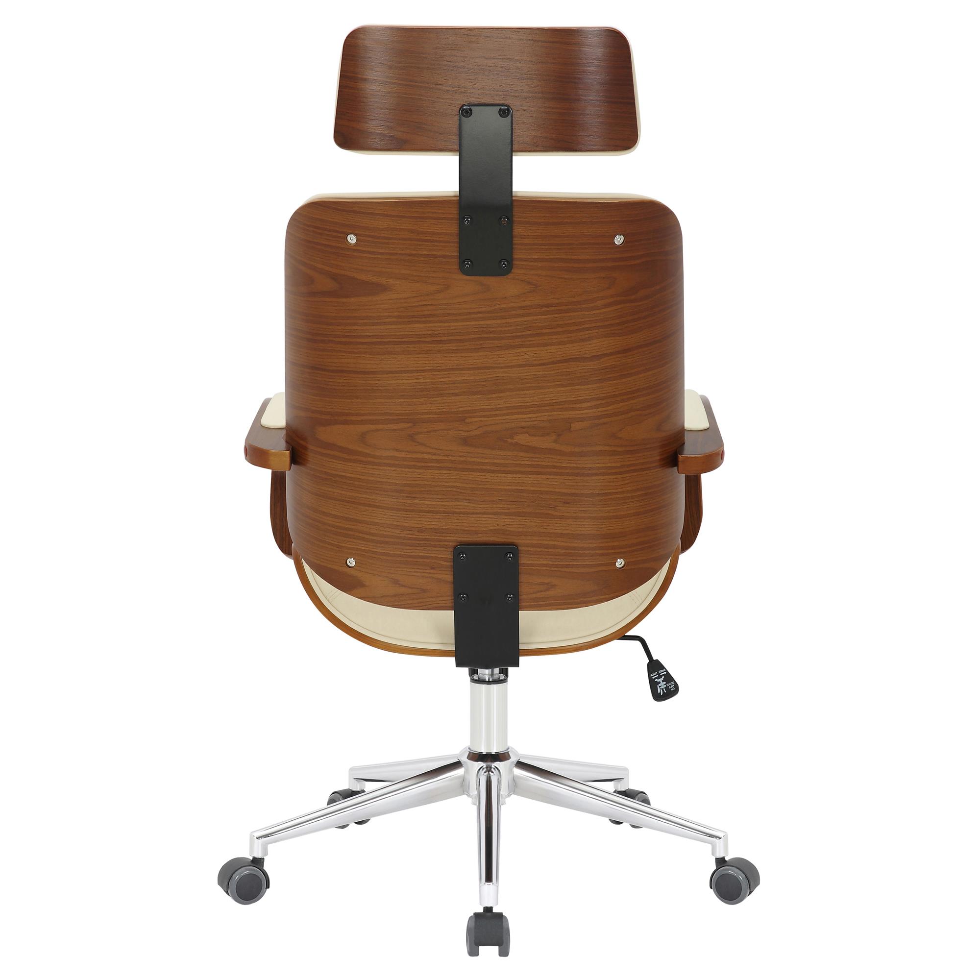 Silla de escritorio para despacho modelo LOOK base ruedas color