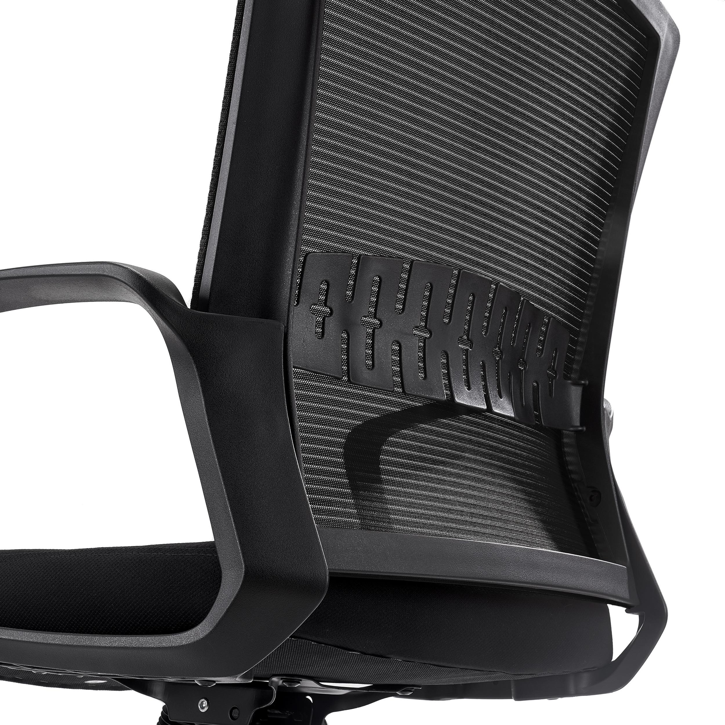 Silla de Oficina IBIZA, soporte lumbar, negro 